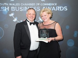 South Wales Chamber of Commerce Welsh Business Awards Winner Trophy